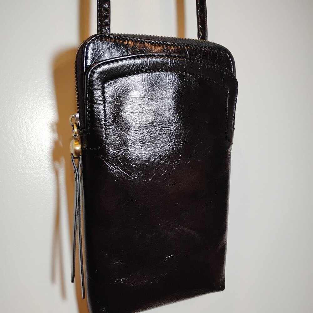 HOBO Luscious Black Leather Crossbody - Like New